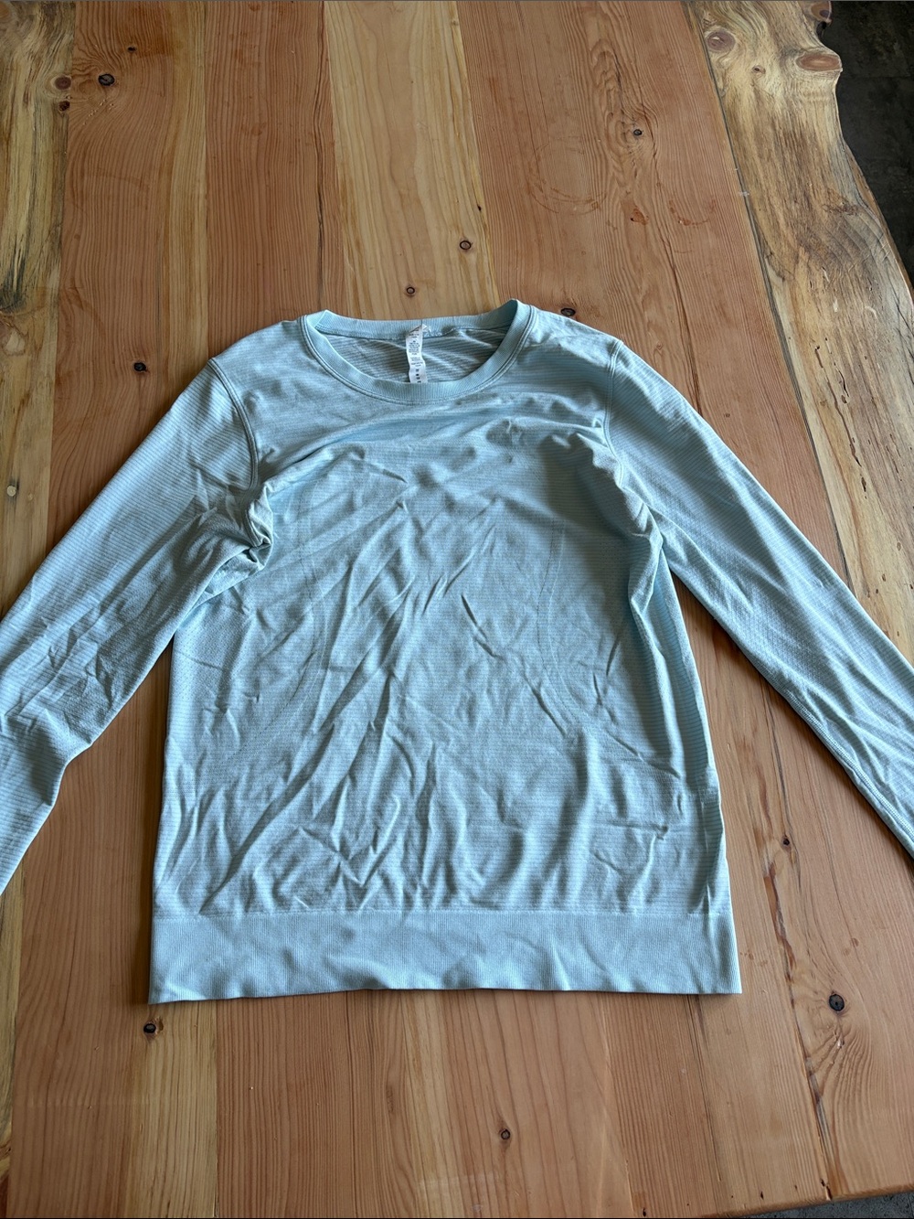 lululemon athletica Mint Green Ribbed Crewneck Top